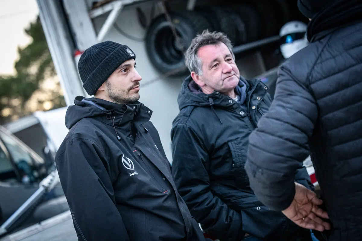David Diebold dans le paddock de Bagnols-Sabran en 2026