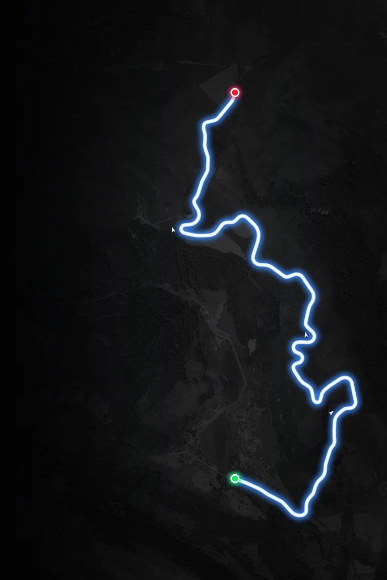 Illustration du parcours de Mont-Dore – Chambon-sur-Lac sur fond aérien