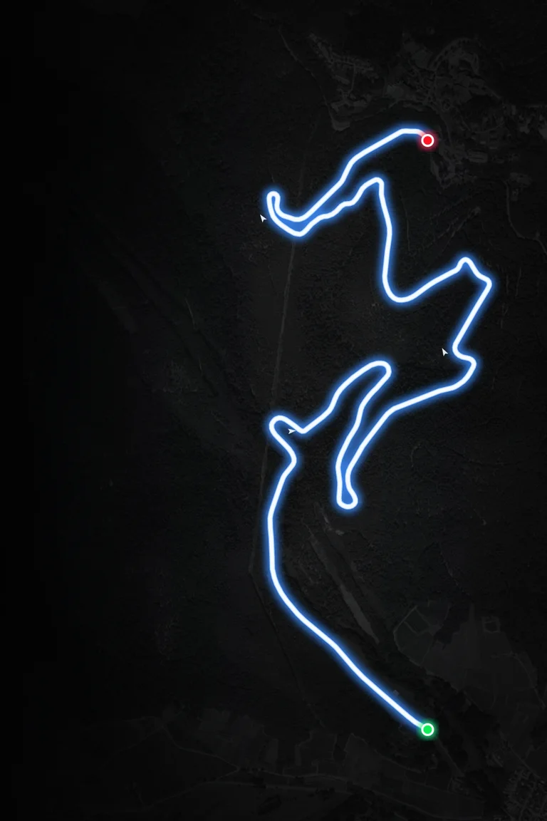 Illustration du parcours de Turckheim – Trois-Épis sur fond aérien